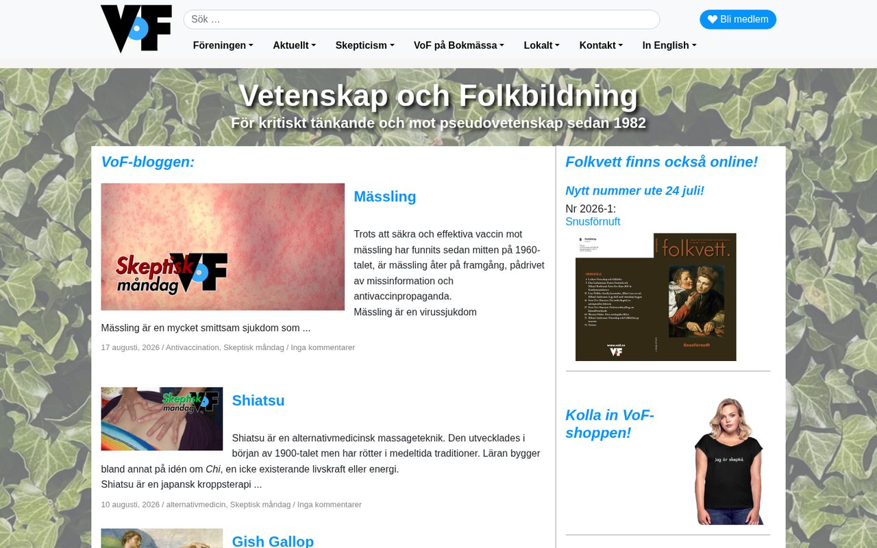 Varbergs Ornitologiska Förening — Hemsida för förening