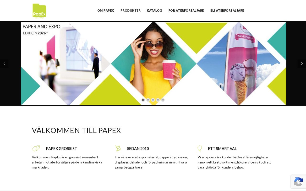 Papex — Produktkatalog för förpackningsproffs