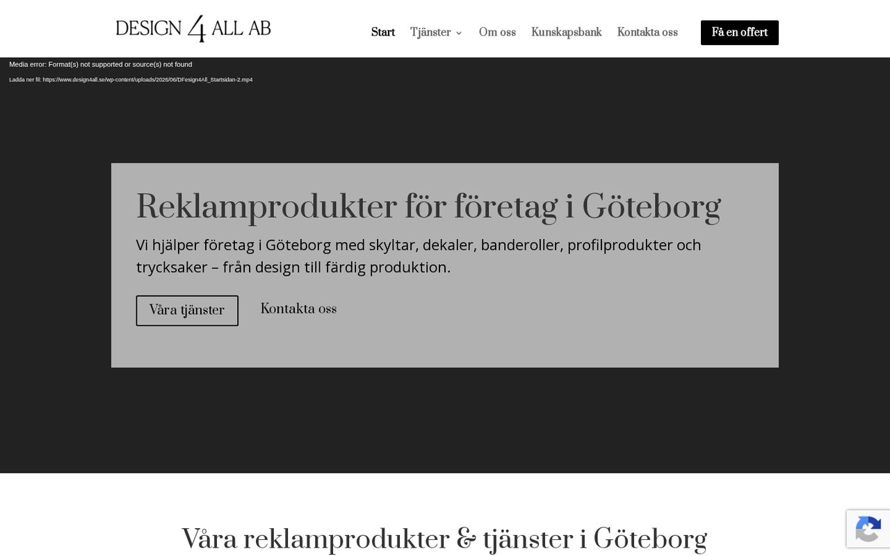 Design4All — Grafisk profil, brand design & hemsida