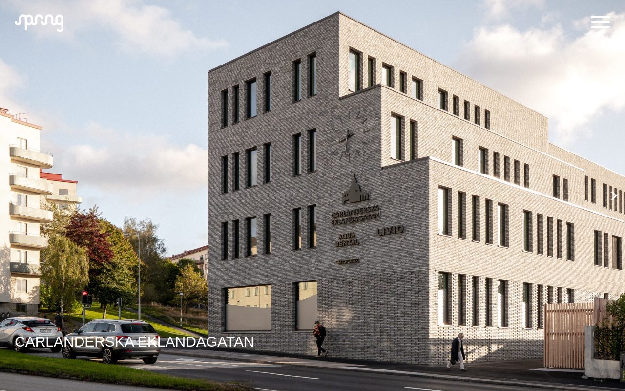 Spring Arkitektkontor — Hemsida för arkitektkontor